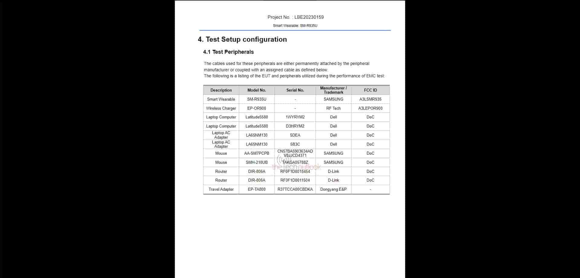 Samsung Galaxy Watch Series 6 LTE Variant Spotted on FCC SM-945U - 6 Same details about battery and travel adapter which we covered earler for the only WIFI versions