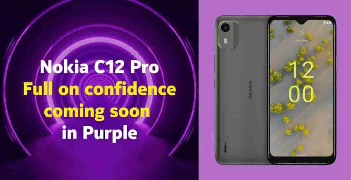 The Nokia C12 Pro Smartphone to Arrive in a New Purple Colour