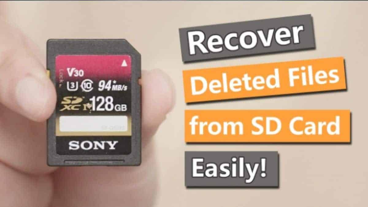 sd card data recovery software