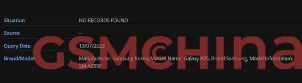 Galaxy A05 SM-A055F