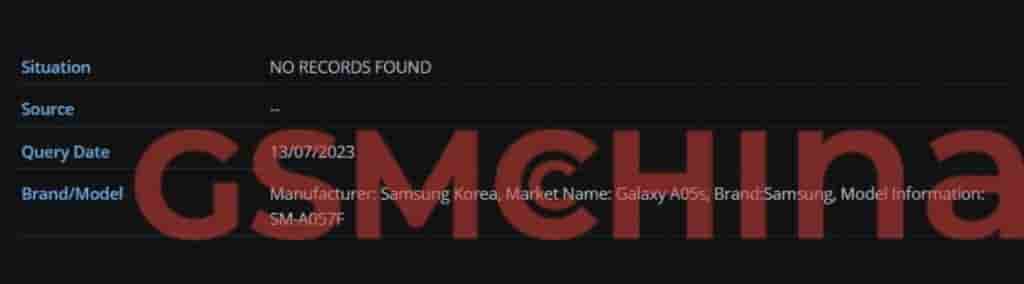 Galaxy A05s SM-A057F