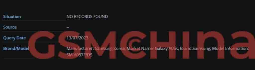 Galaxy A05s SM-A057F/DS