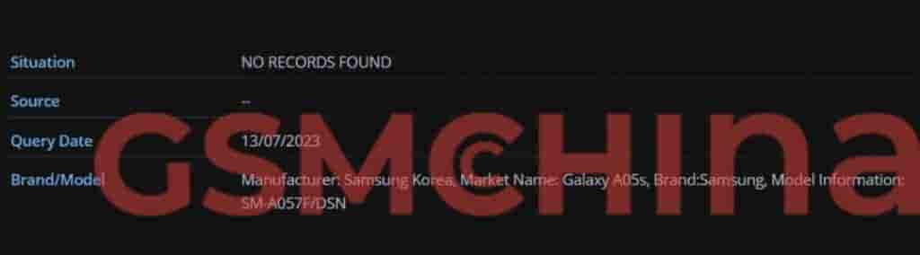 Galaxy A05s SM-A057F/DSN