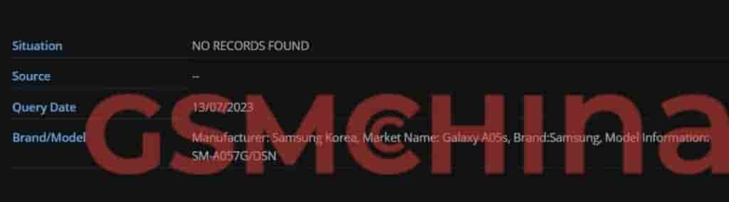 Galaxy A05s SM-A057G/DSN