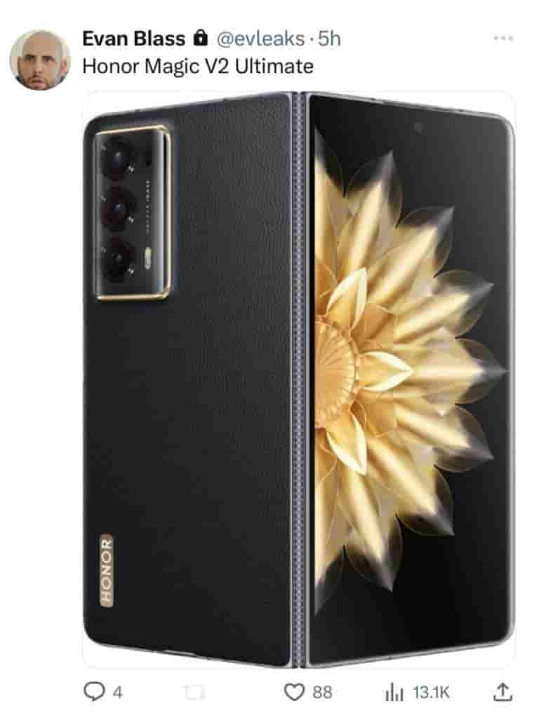 Honor Magic V2 Ultimate - Evan Blass