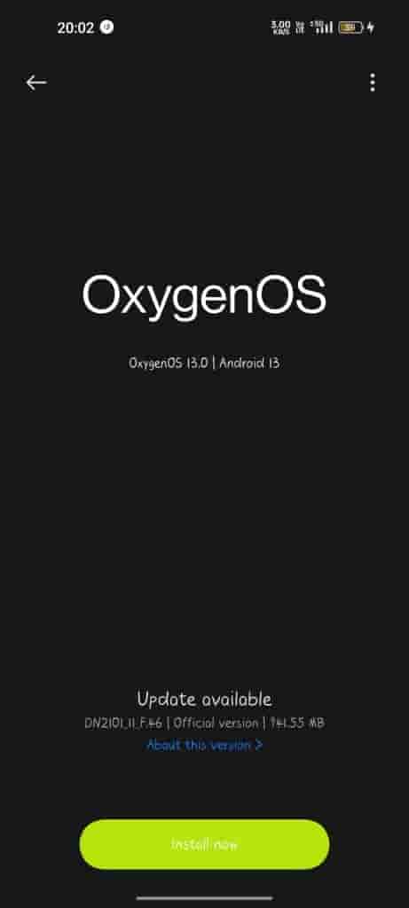 OnePlus Nord 2 5G June 2023 Android Security Patch Update - 1