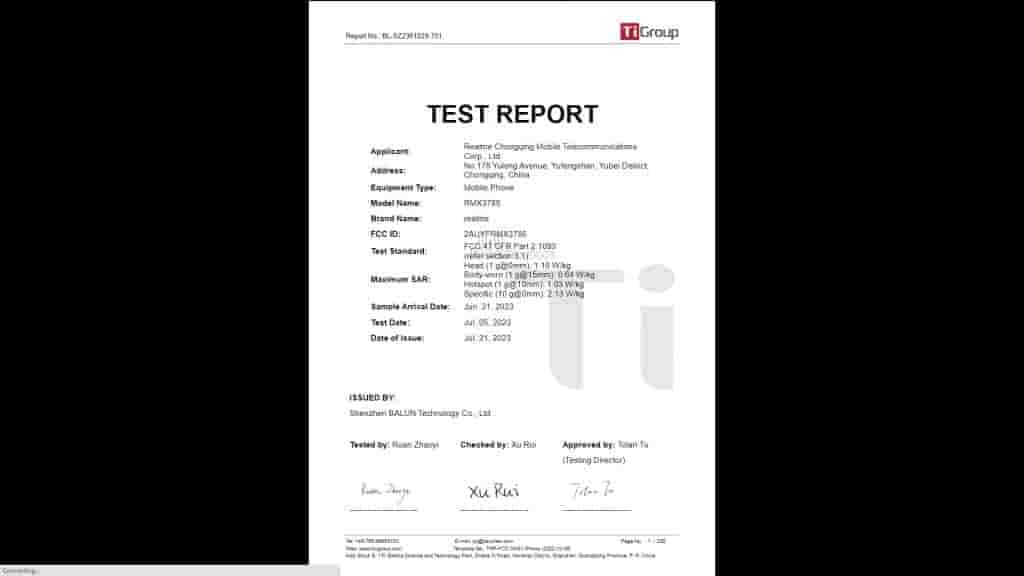 RMX3785 Spotted on FCC_1