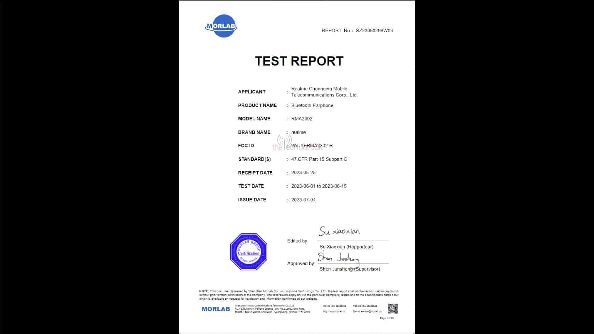 Realme Buds T300 Spotted on FCC