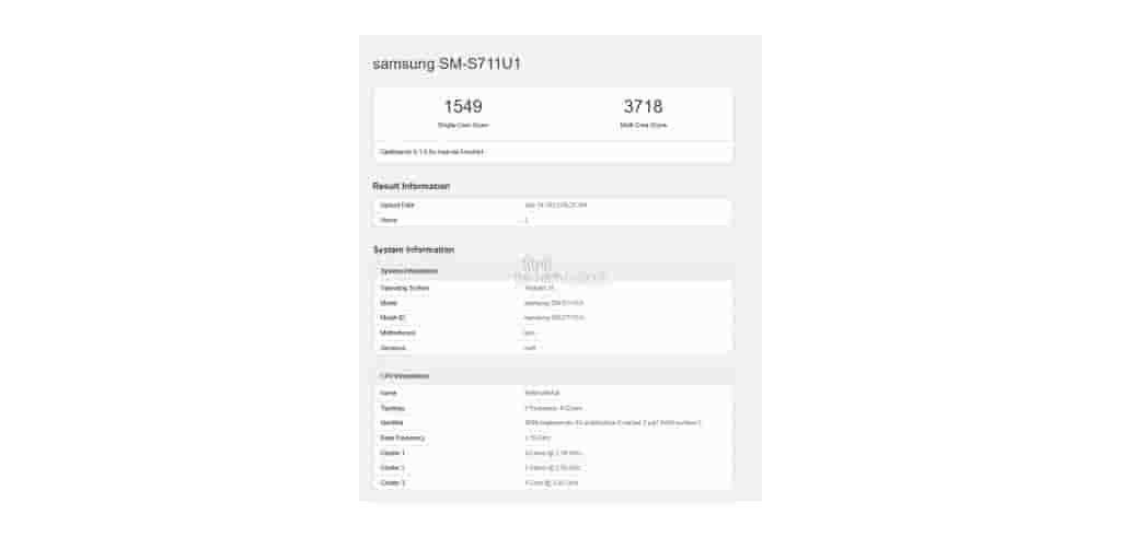 Samsung Galaxy S23 FE Spotted on Geekbench
