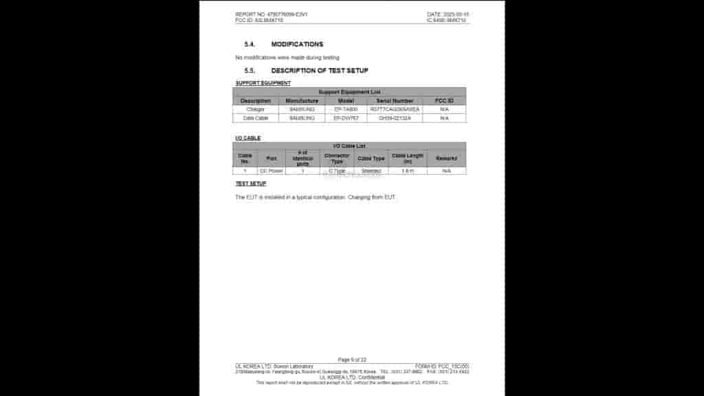 Samsung Galaxy Tab S9 FCC