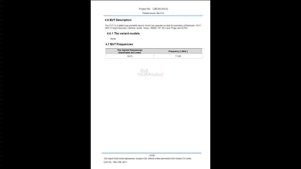 Samsung Galaxy Tab S9 FCC