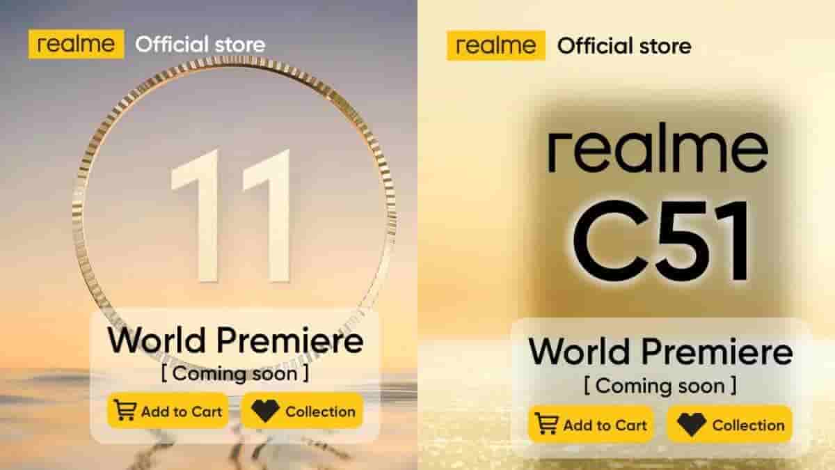 Realme 11 4G/5G and Realme C51