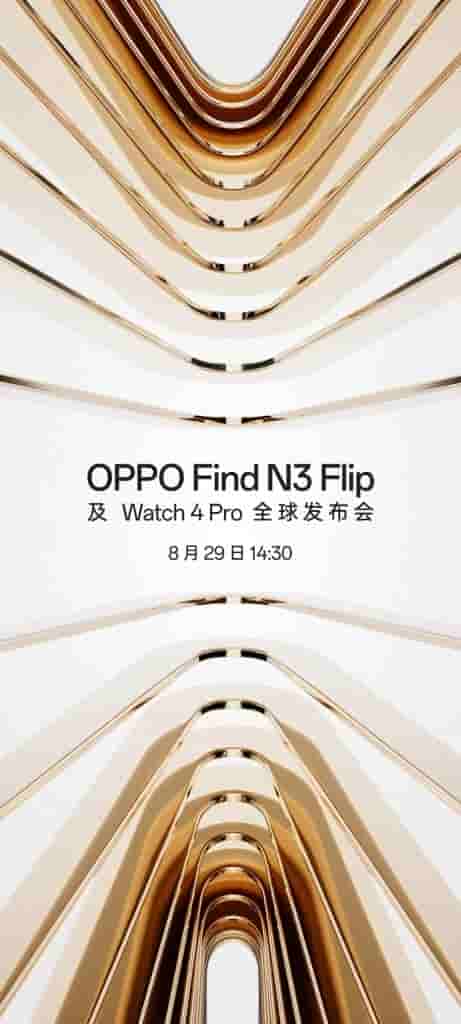 OPPO Find N3 Flip and Watch 4 Pro Launch Date