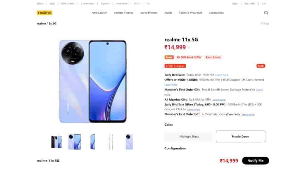 Realme 11x 5G
