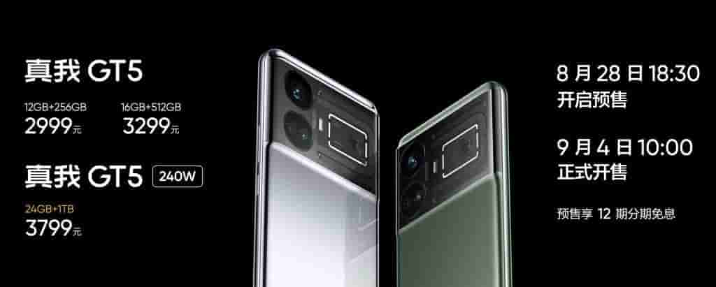 Realme GT 5 - Price and Availability