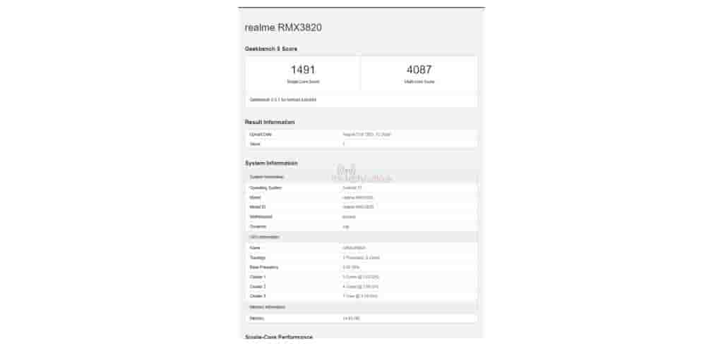 Realme GT 5 Spotted on Geekbench