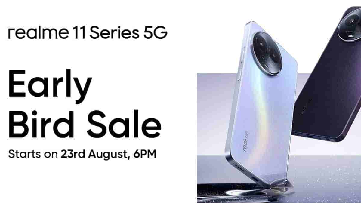 Early Bird sale to start for Realme 11 series