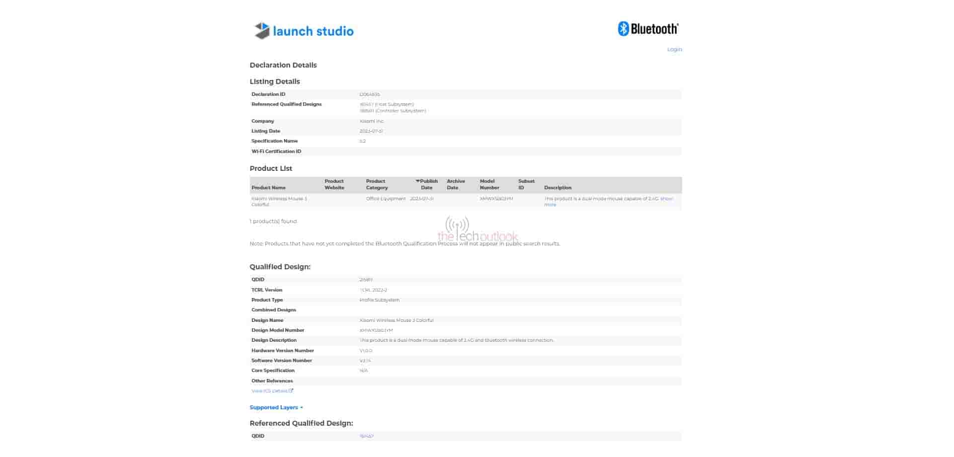 Xiaomi Wireless Mouse 3 Colorful Spotted on Bluetooth SIG