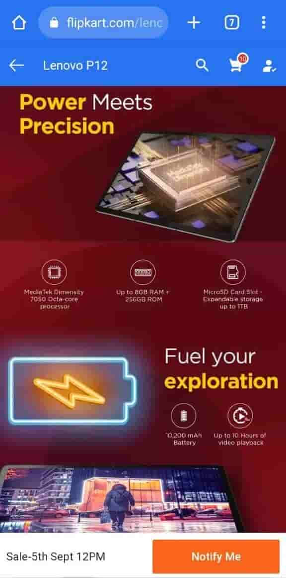 Lenovo Tab P12 - Flipkart Listing - 3