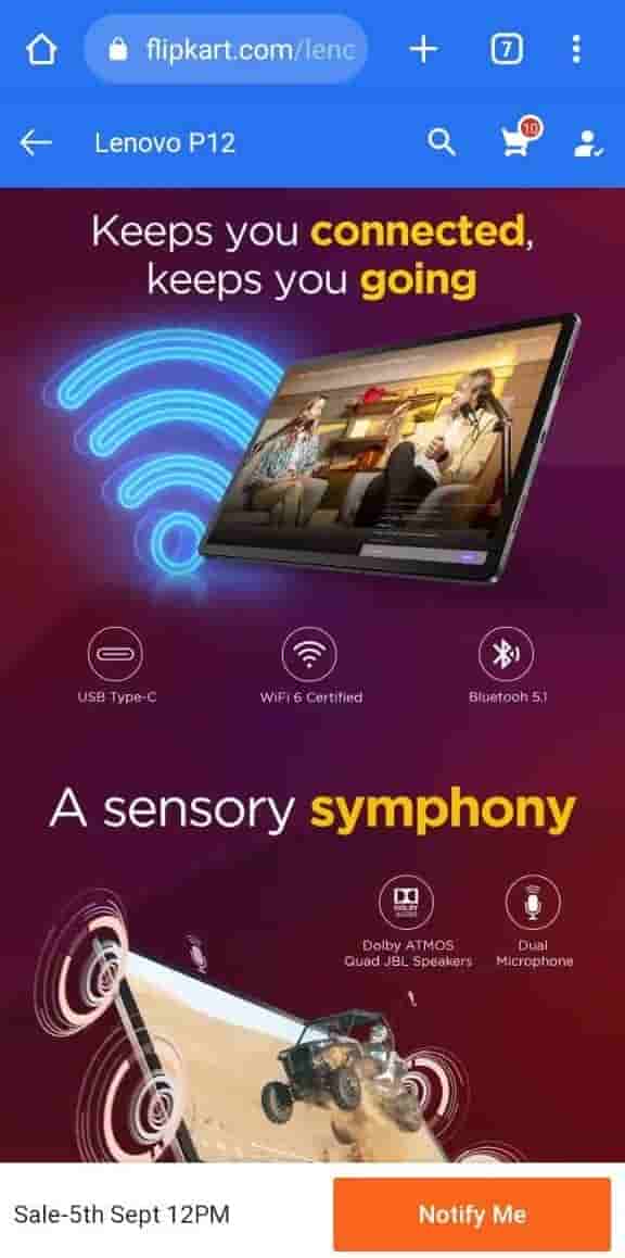 Lenovo Tab P12 - Flipkart Listing - 4