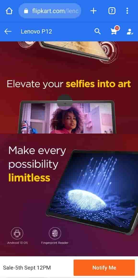 Lenovo Tab P12 - Flipkart Listing - 5