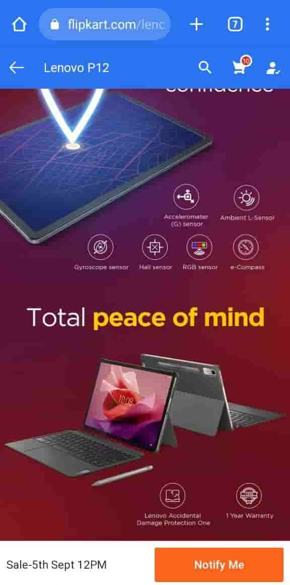Lenovo Tab P12 - Flipkart Listing - 6