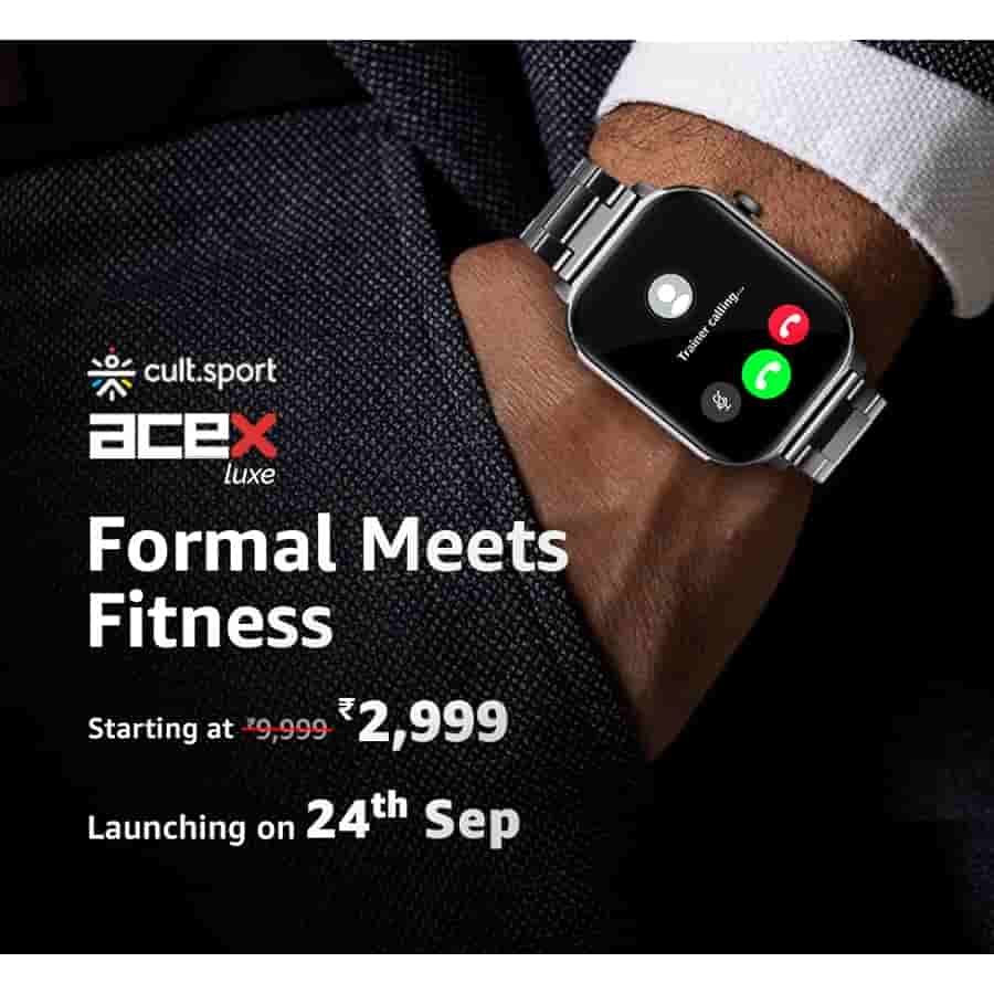 New Cult. Sport smartwatch ‘ACEX Luxe’ to launch on Amazon India on 24 ...