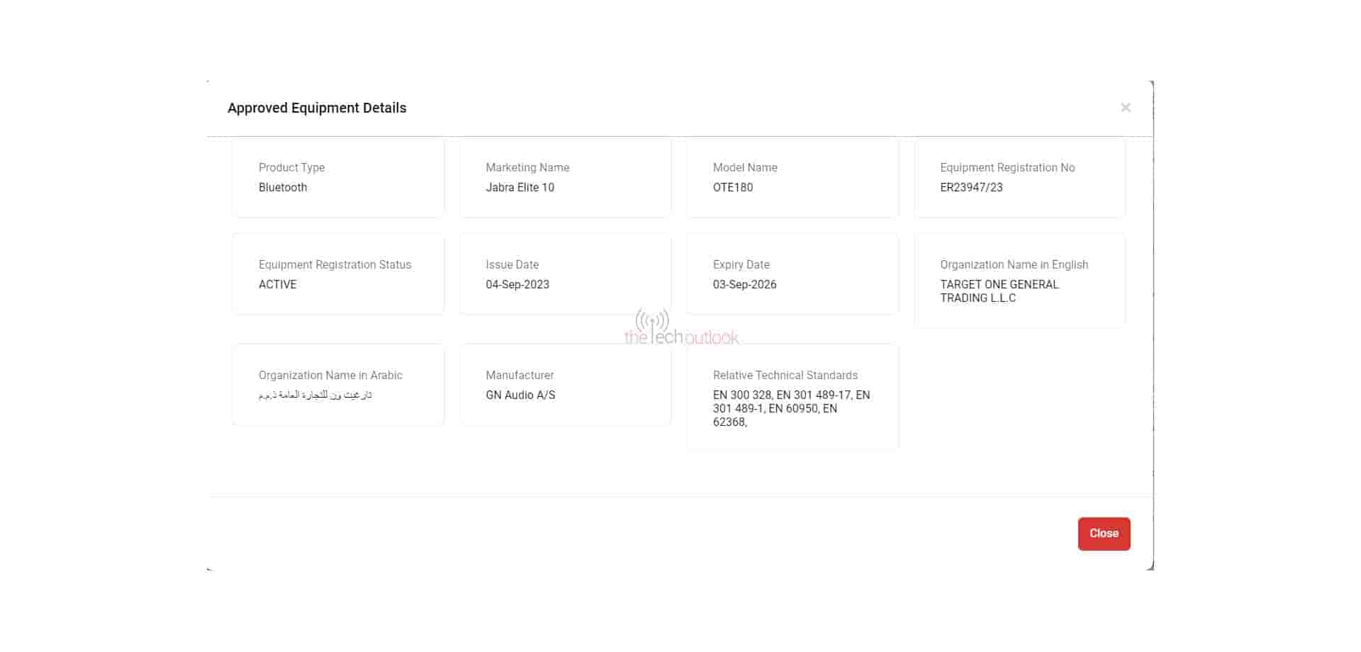 Jabra Elite 10 spotted on TDRA