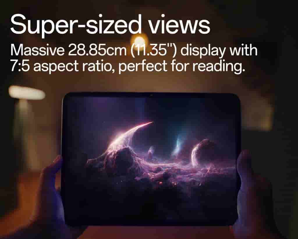 OnePlus Pad Go - Screen Size and Aspect Ratio