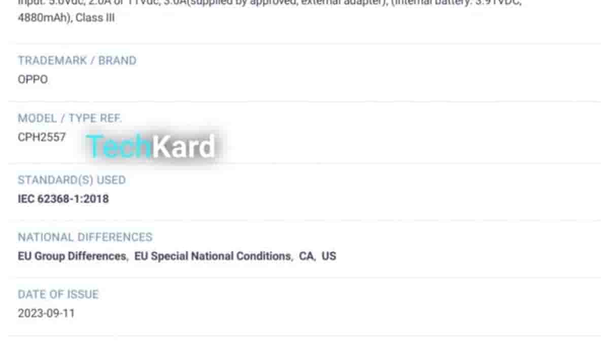 Oppo CPH2557