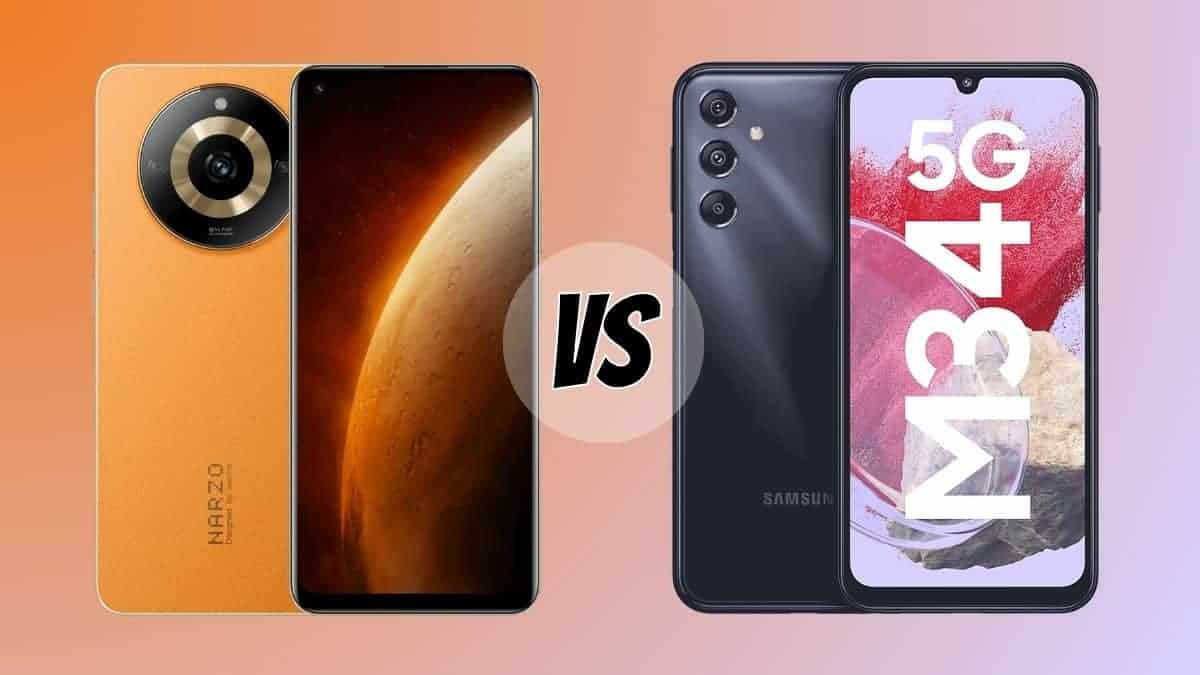 Realme Narzo 60 5G vs Samsung Galaxy M34 5G