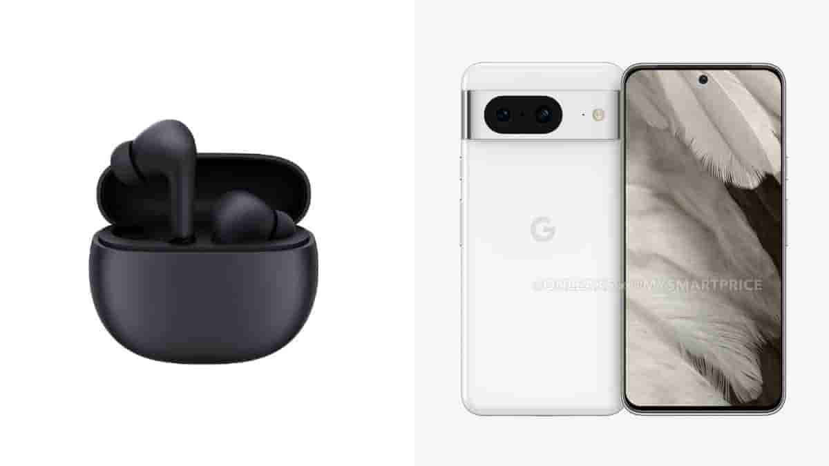 Redmi Buds 4 Active and Google Pixel 8