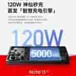 Redmi Note 13 Pro+ 5,000mAh battery 120W fast charging