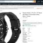 Xiaomi Watch 2 Pro 4G LTE Black with Black Fluororubber Strap, Black, Classic