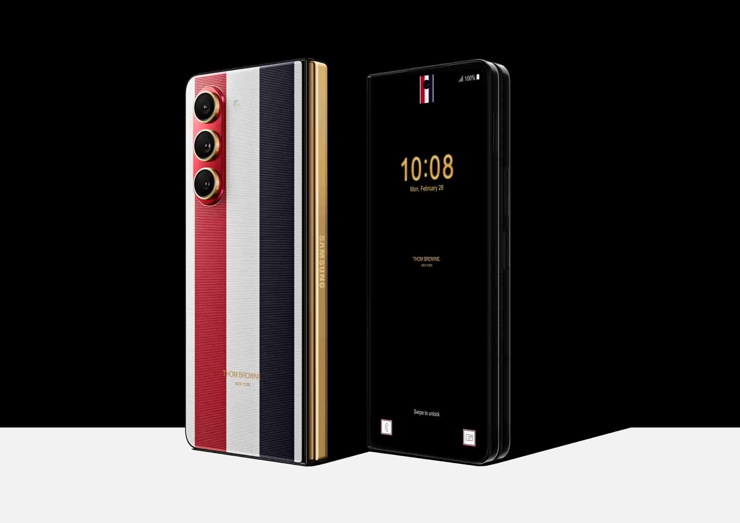 Samsung Galaxy Z Fold 5 and Watch 6 Thom Browne Edition