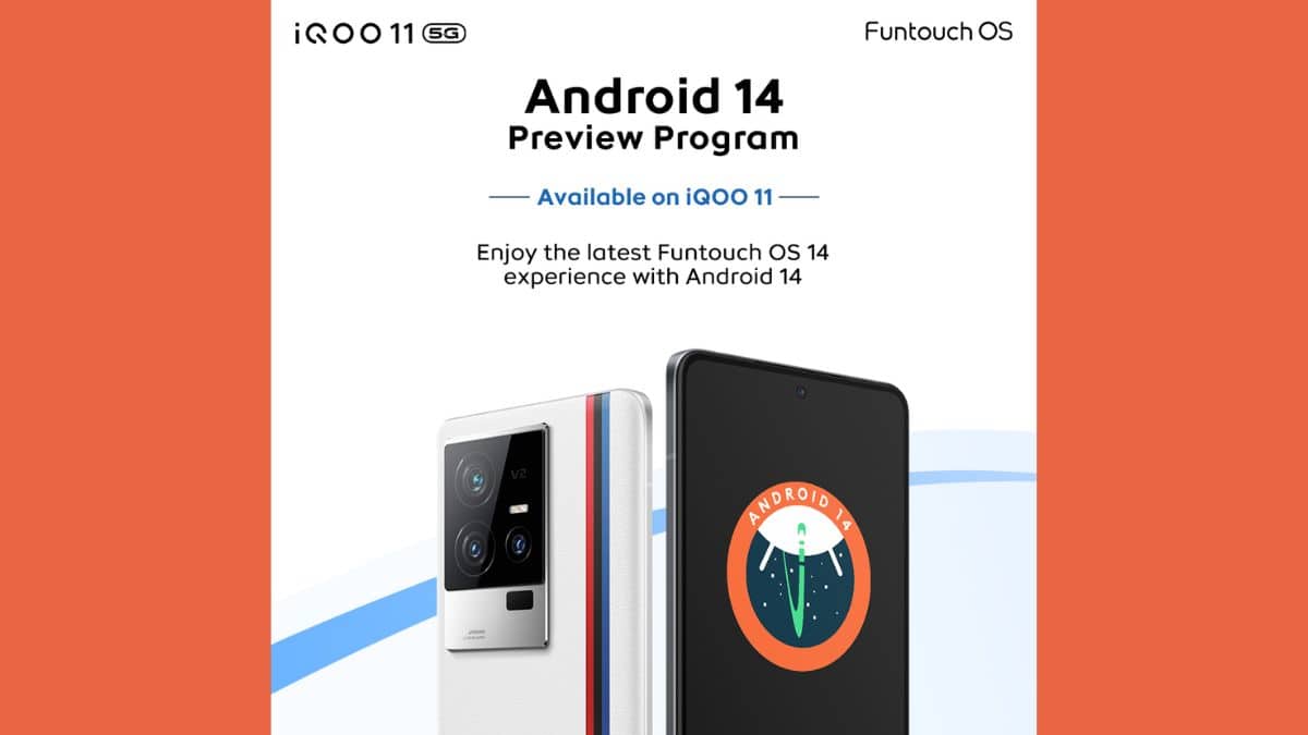 iQOO 11 Smartphone Now Eligible for Android 14 Preview Program: Releasing on September 18