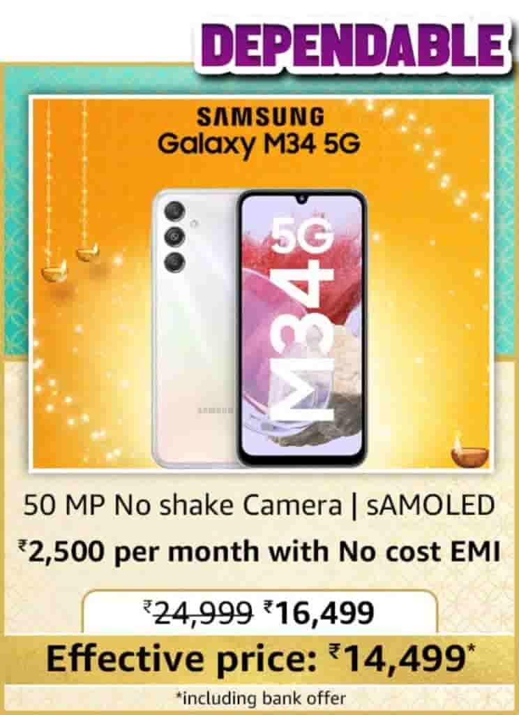 Amazon Great Indian Festival Deal - Samsung Galaxy M34 5G