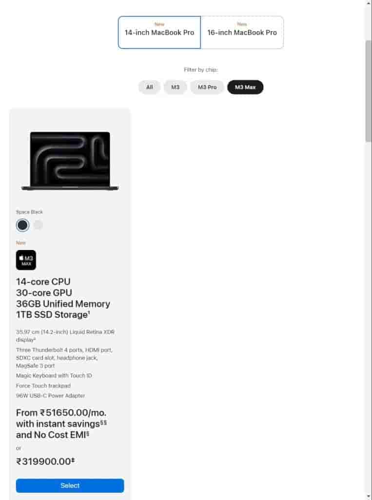 Apple MacBook Pro - M3 Max - 14 Inch