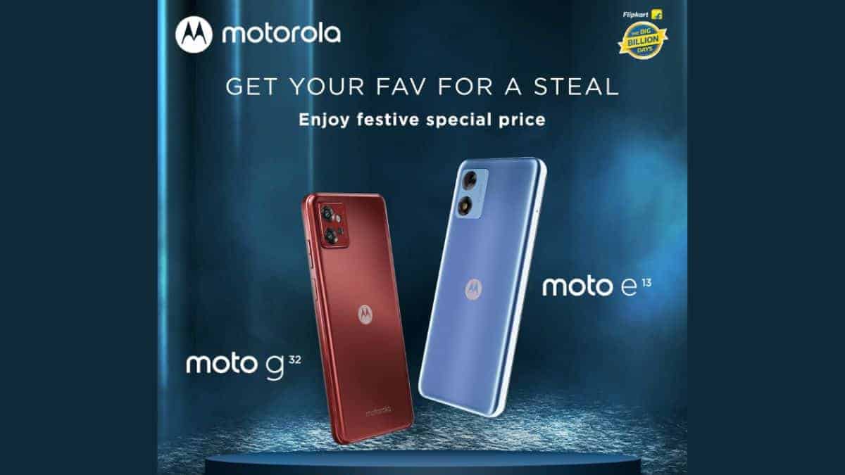 Flipkart Big Billion Days Deal Moto E13 and Moto G32