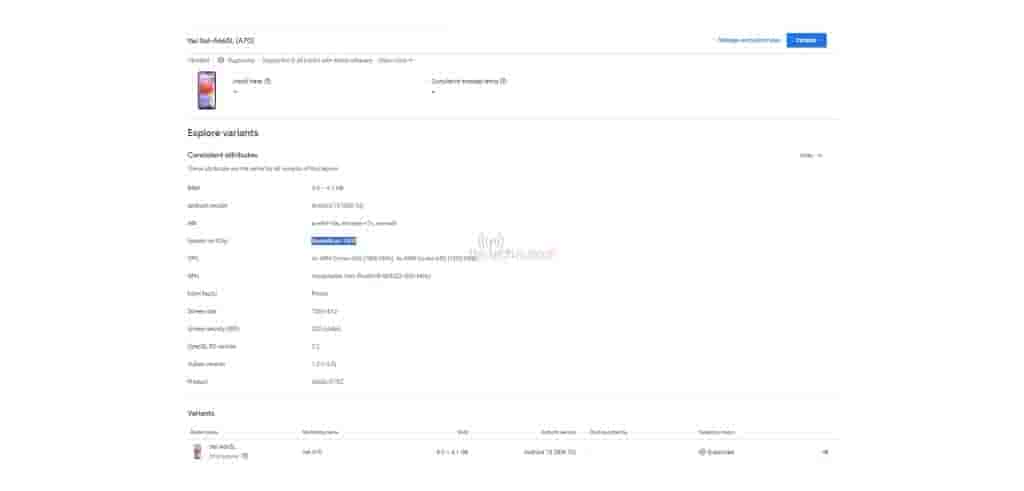 ITEL A70 Google Play Console Listing