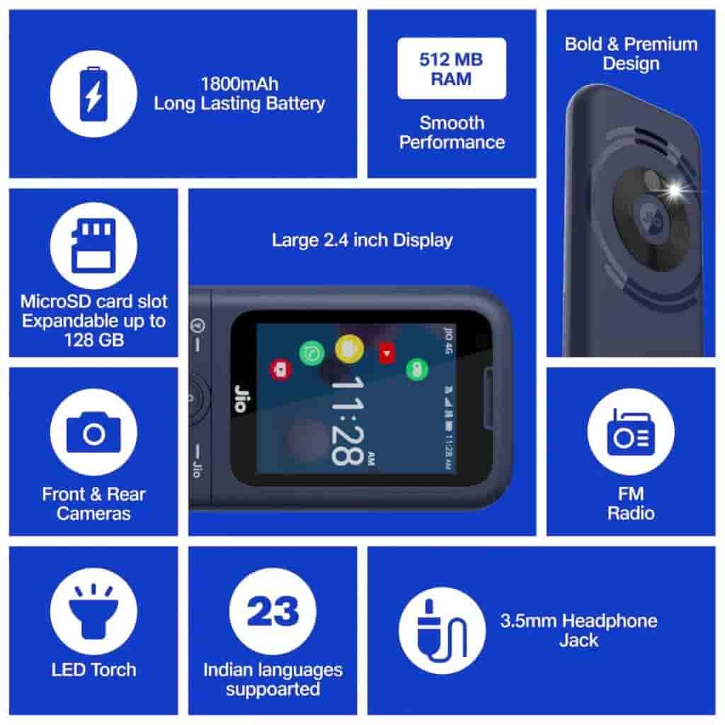 JioPhone Prima 4G - Key Specs
