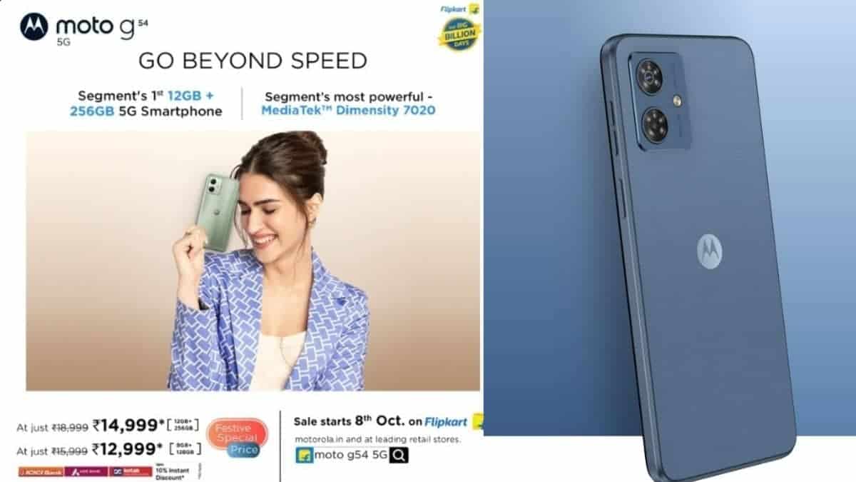 Motorola launches Moto G54 5G in India, price starts at Rs 15,999