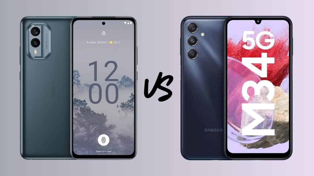 Nokia X30 5G vs Samsung Galaxy M34 5G