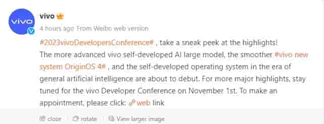 Vivo Developer Conference - Highlights Sneak Peek - Weibo