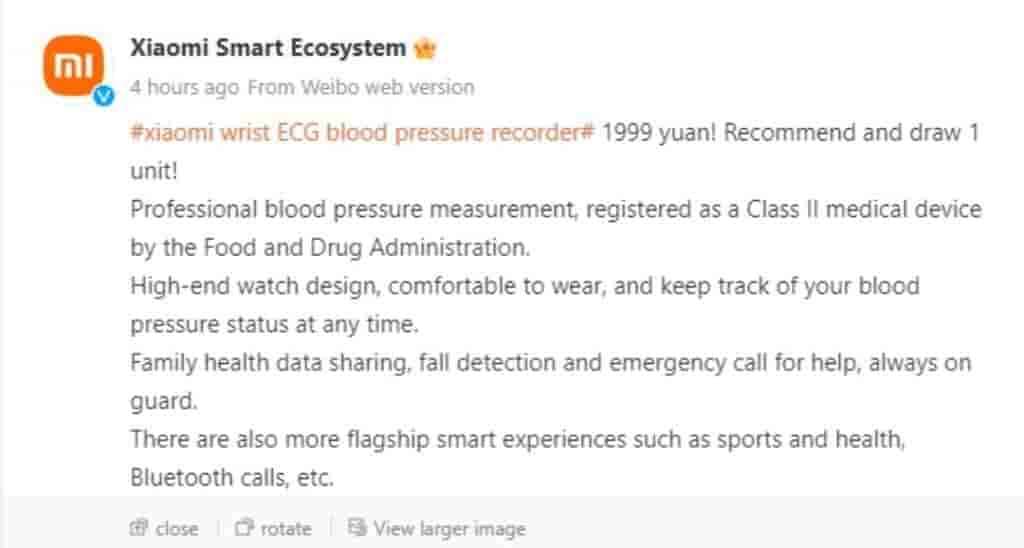 Xiaomi Wrist ECG Blood Pressure Recorder - 2