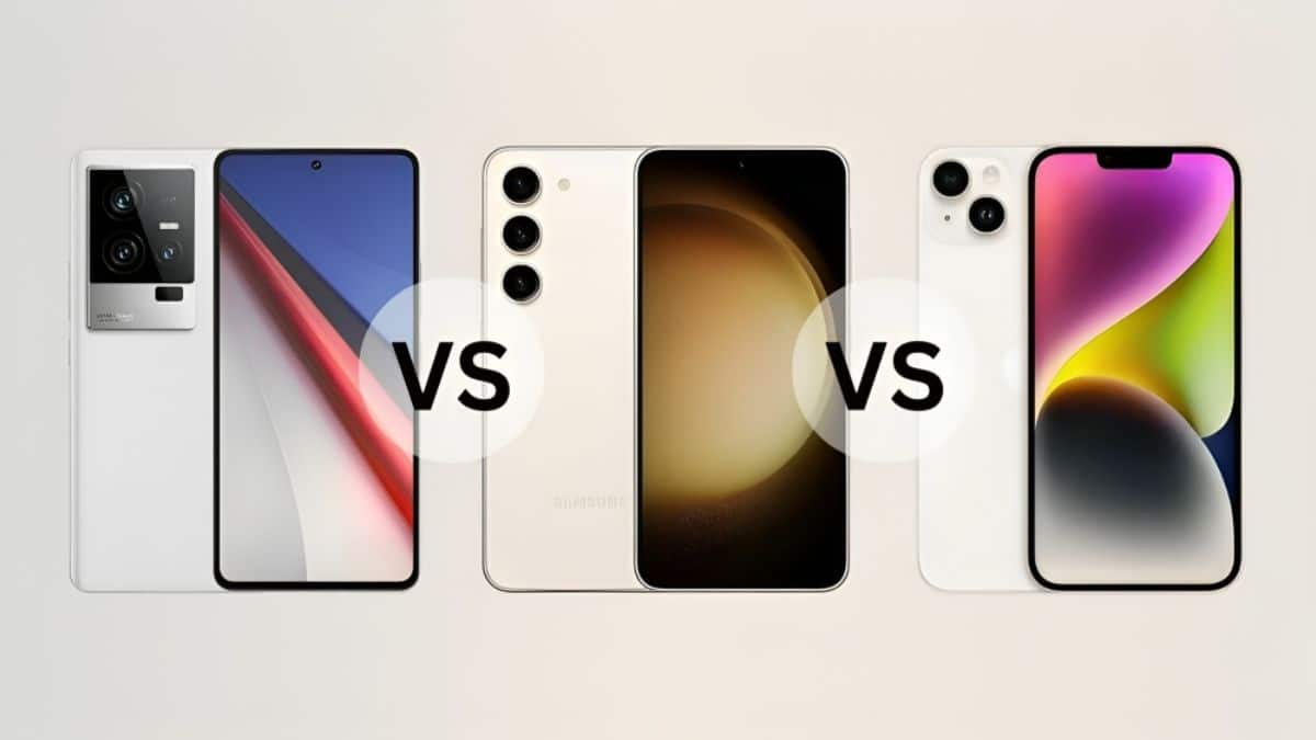 iQOO 11 vs Samsung Galaxy S23 vs Apple iPhone 14