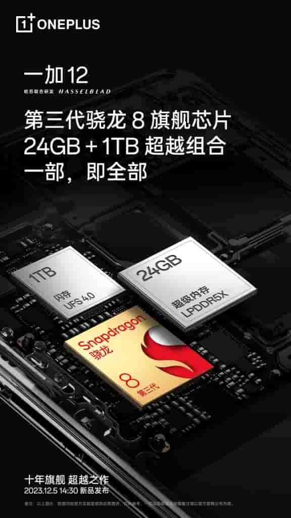 OnePlus 12 - 24GB/1TB Storage Variant