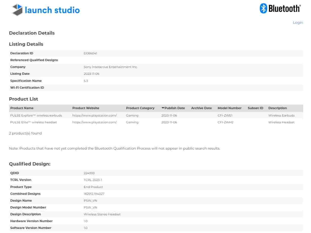 Pulse Explore and Pulse Explore Elite - Bluetooth SIG Certification