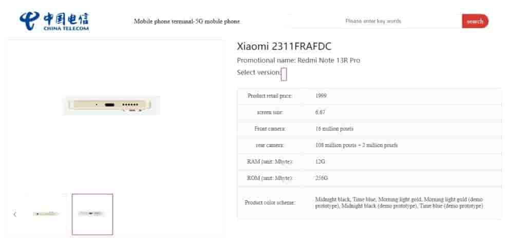 Redmi Note 13R Pro - Listing - 1
