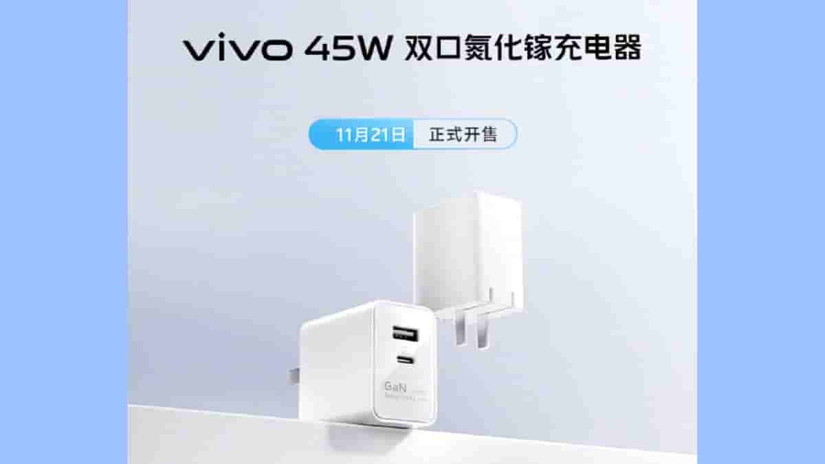 Vivo 45W Dual Port GaN Charger